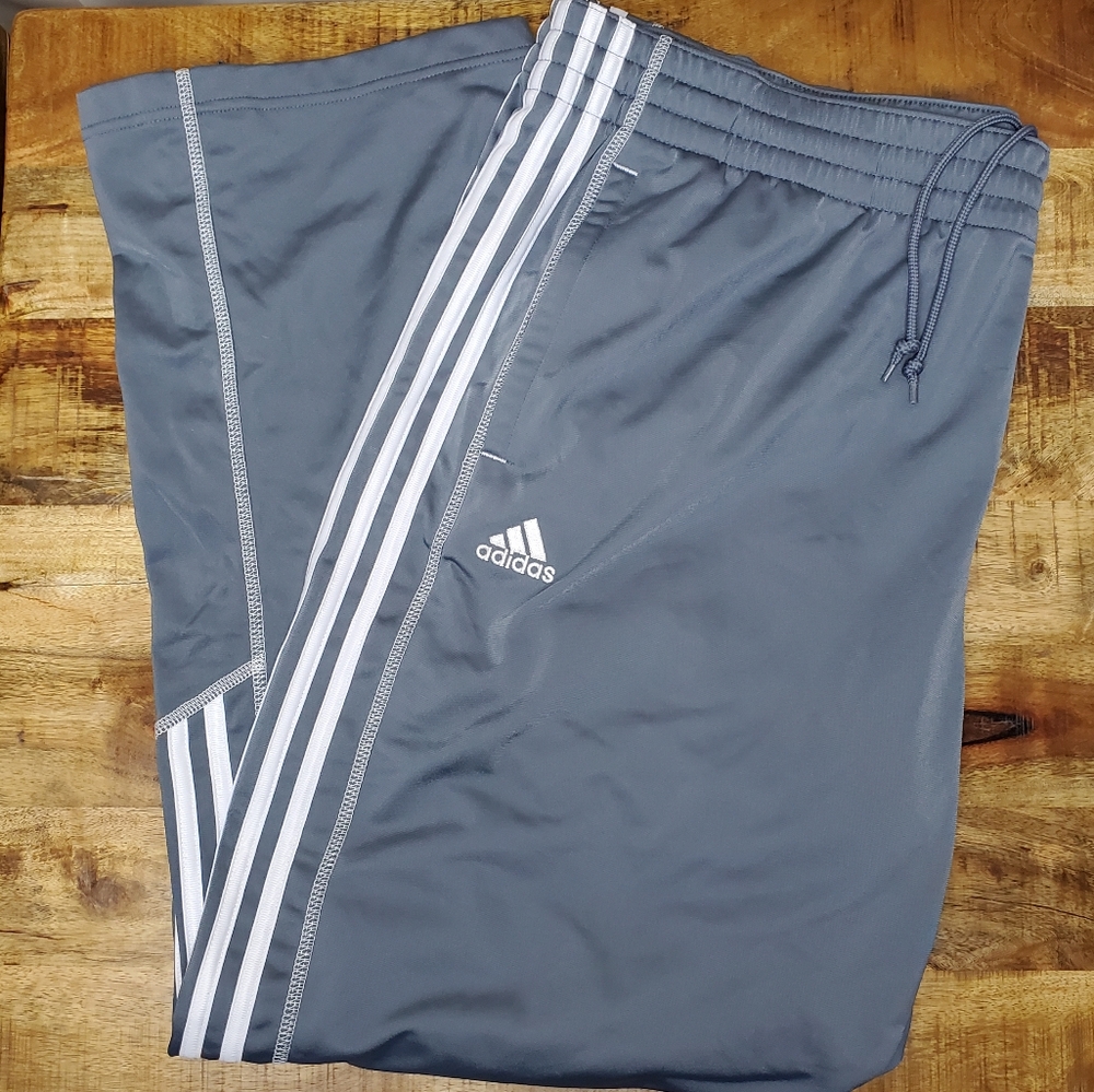 Adidas 3-Stripe Ankle Zip Warm Up Pants